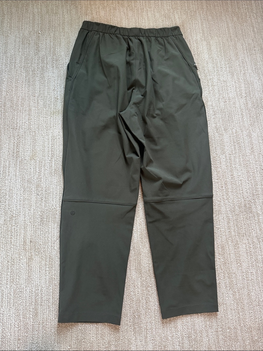Lululemon Woman's Size 8 Dark Olive Essential High-Rise Trouser Pocket Pants - Picture 6 of 8